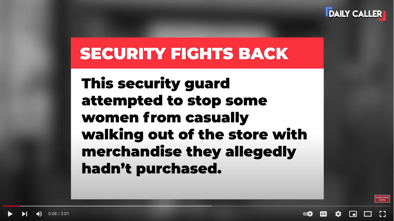 Security Guard Fights Back Against Casual Thieves