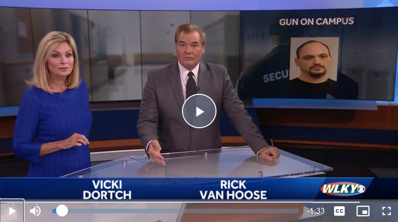 JCPS security officer arrests convicted felon with handgun on school grounds