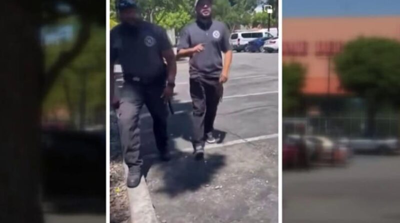 Video shows security guard kicking, knocking over San Jose street vendor's strawberries © Provided by NBC Bay Area
