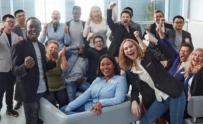 Hapy employees enyoying good company culture