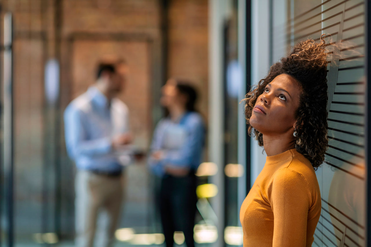 disgruntled woman employee