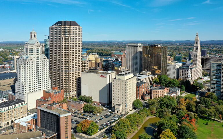 downtown hartford skyline Office Building Security Officers