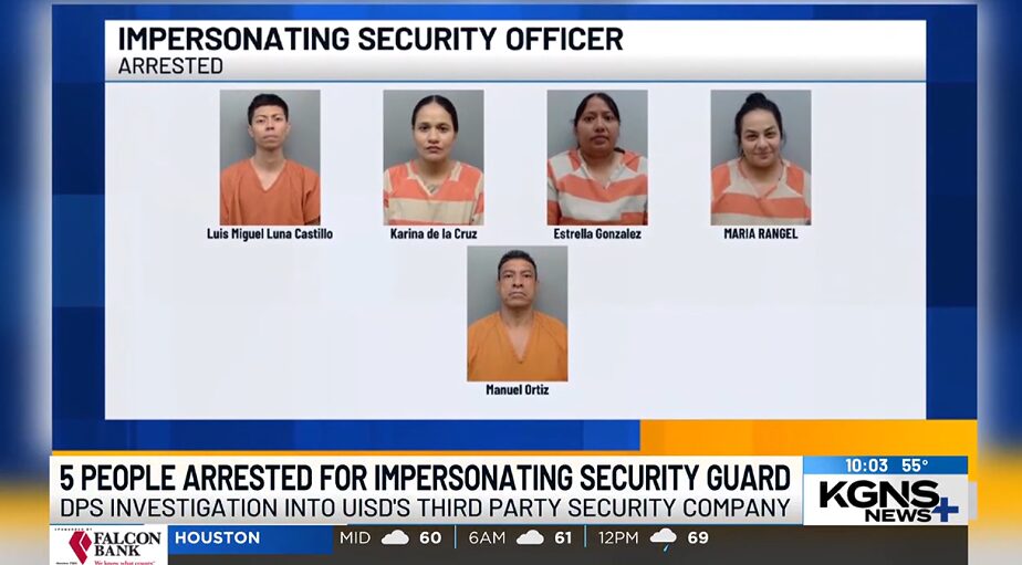 Five Individuals Arrested for Unlicensed Security Work at UISD Schools
