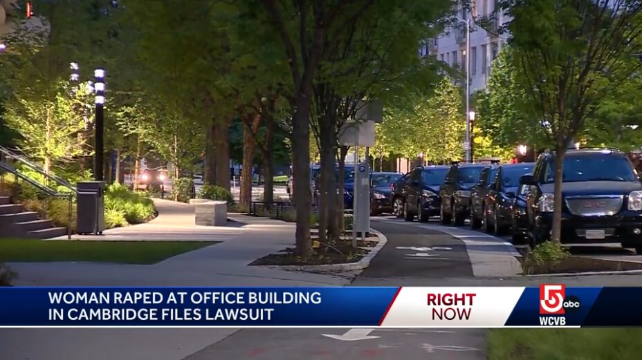 assault in office building in cambridge