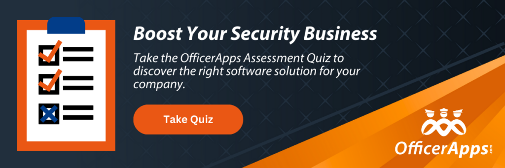 Officerapps security guard company software test assessment